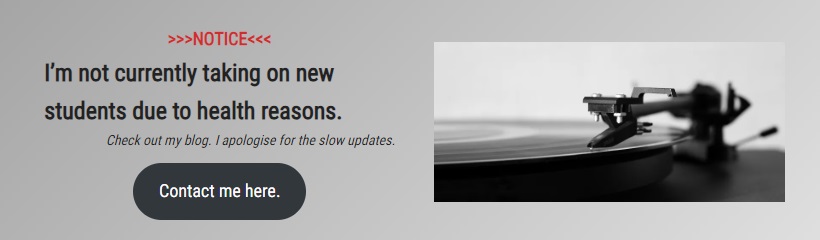 I hope this message finds you well. I am writing to share an important update regarding my guitar teaching services. After much consideration and due to health reasons, I have made the difficult decision to cease all physical and online guitar lessons.