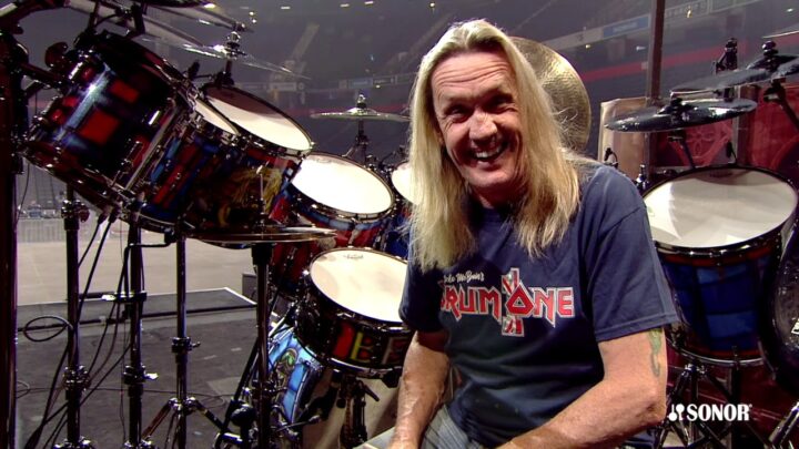 Nicko McBrain stroke recovery, Iron Maiden drummer health, Nicko McBrain rehabilitation, Iron Maiden news 2023, Heavy metal music resilience